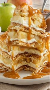 1.2K views | Caramel Apple Eclair Cake Ingredients: 41 ounces canned apple pie filling, 4 cups cold whole milk 6.8 ounces package of French vanilla instant pudding mix ......  Full Recipe in Coʍmеոτ  | The Mood Chef | Facebook