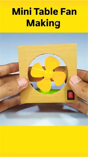 mini table fan project #diyproject #science #school #diy