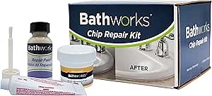 Bathworks Tub And Tile Chip Repair Kit; 4 oz; Bathtubs, Sinks, Tiles, Basins (BONE)