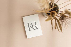 K&R Initials Monogram Wedding Logo: Modern Minimalist Couple Design (digital Download) - Etsy Canada