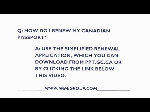 How Can I Renew My Canadian Passport?