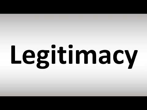How to Pronounce Legitimacy