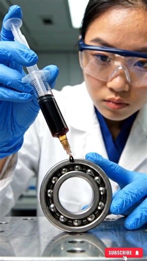 Restoring a Rusted Bearing into "LIQUID MAGNET" 🧲🌑 #themakinglab
