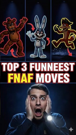 Top 3 Funniest FNAF Movements 😂 | Funny Animatronics Moments | FNAF #shorts