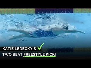 Katie Ledecky's Two Beat Freestyle Kick!