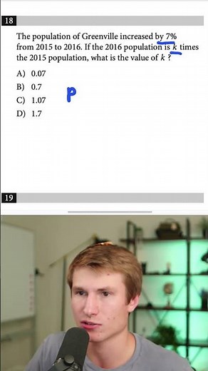 SAT Math - Percentages Question