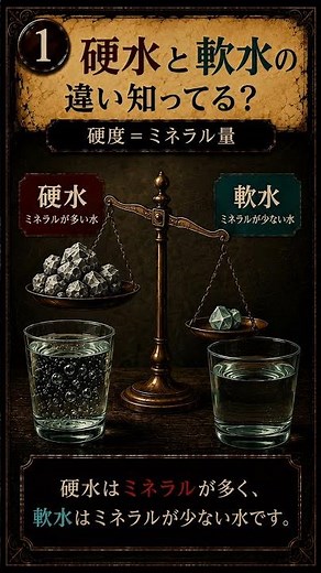 【珈琲雑学】硬水と軟水