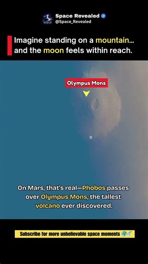 The Moon Feels Within Reach on Mars 😳 #short #viral #trending #viralvideo #ytshorts #space #mars