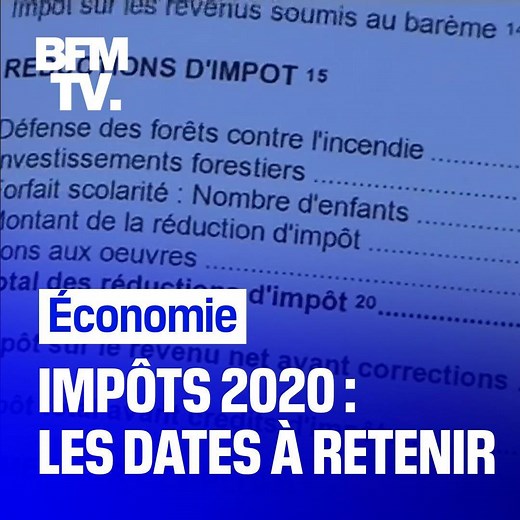 45K views · 185 reactions | Impôt sur le revenu: les dates à retenir pour votre déclaration 2020 ⤵ | BFMTV | Facebook