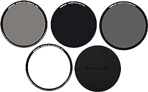 Marumi 77mm Magnetic Slim Advanced Filter ND Set MC Optical Glass Incl CPL, ND16, ND64, Lens Cap, Case & Adapter 77