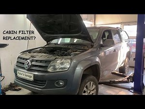 VW Amarok Cabin filter location replacement