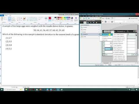 How to find sample standard deviation using a Ti nspire calculator