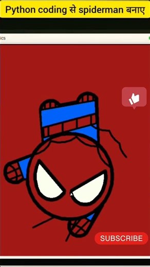 Create a Spiderman using pythoncoding Ipython programer| #tech #python #coding #viral #trending