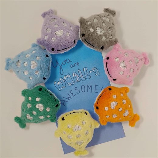 Pocket Whale Shark Plush Pal (~2 Inches) - Etsy