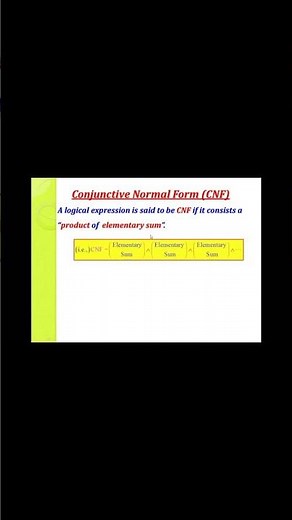 Conjunctive Normal Form
