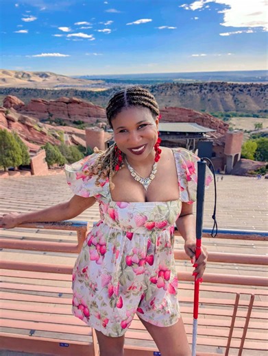 Her bedazzled cane helps her travel the world (and spark change)