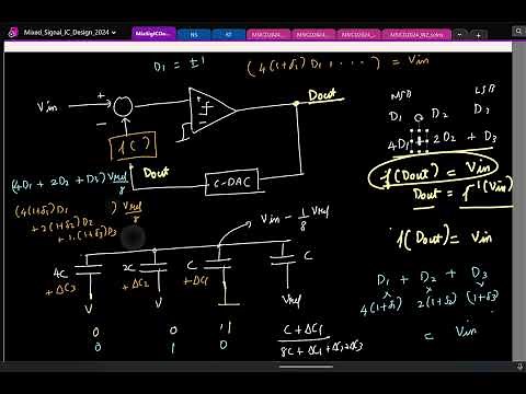 Lecture 17(2): SAR ADC: Effect of capacitor mismatch: Understanding why digital calibration works