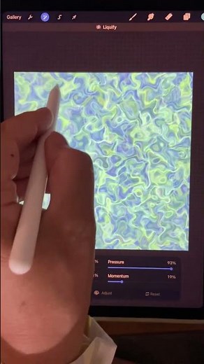 How I Made This Liquid Glass Texture in Procreateو Surprisingly Simple Technique #procreate