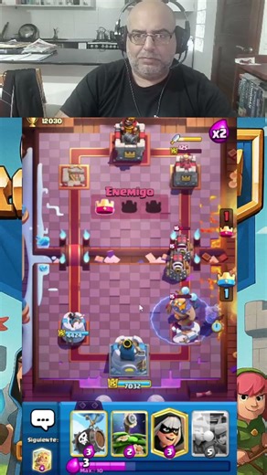 Que no te de vértigo en la cola Monty #shorts #clashroyale