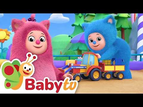 Red & Yellow Tractor Song | Farm Vehicle & Preschool Song for Toddlers | BabyTV
