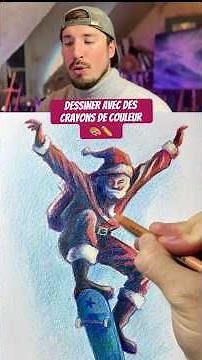 Dessiner avec des crayons de couleur ✏️ #tutodessin #coursdedessin #dessin #crayonsdecouleur