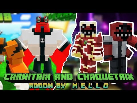 Update!! Ben 10 Mod MCPE - Carnitrix And Chaquetrix Addon | Summon and Transform Mod