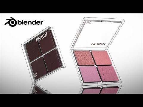 Blender - Color Palette Makeup Modeling and Rendering Tutorial