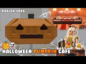 How to Build a Pumpkin Café 🎃 | Roblox 3008 Halloween House & Survival Base