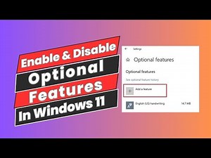 How To Enable And Disable Optional Features In Windows 11