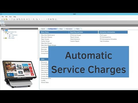 How to configure Auto Service Charges in Micros Simphony