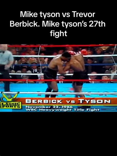 Mike Tyson vs Trevor Berbick | Greatest Boxing Match Ever