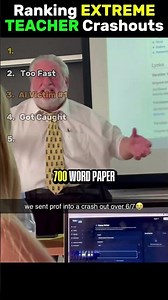 Ranking EXTREME TEACHER Crashouts