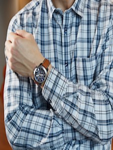 Buy Fossil Men Blue & Brown Analogue Watch FS5151 -  - Accessories for Men