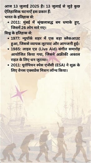 13 July This Day in History