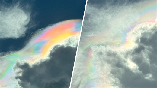 What is cloud iridescence? Colorful optical phenomenon spotted in Hallandale Beach