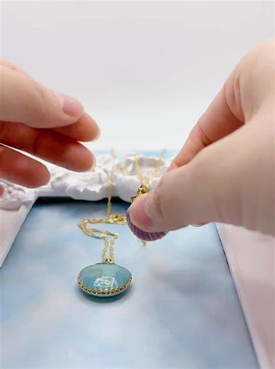 Mermaid Shell Locket Necklace. Seashell Pendant Necklace. Ocean Beach Jewelry. Gift for Her. - Etsy