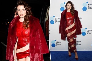 Julia Fox wears tiny bow bra to promote memoir