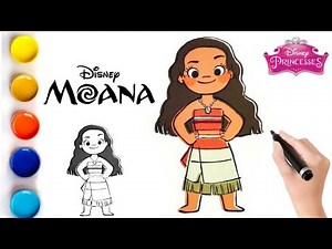 Come disegnare la 👸 Disney Vaiana in modo facile | Drawing Moana