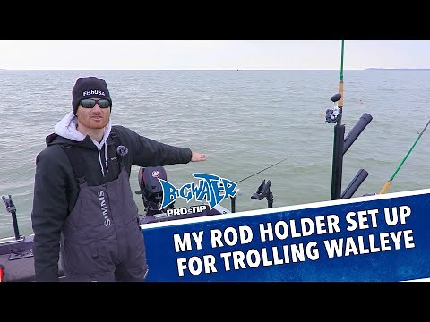 How I Rig Fishing Rod Holders For Walleye Trolling