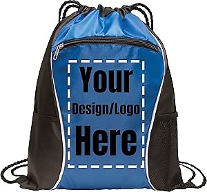 Personalized Promotional Items with Your Logo - Custom Backpack Cinch Swag Drawstring Bag