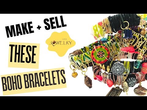 DIY Festive Boho Charm Bracelets | Easy Wrapped Bracelet Tutorial!