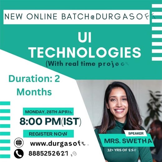 🎯 New Online Batch at DURGASOFT! 🎯