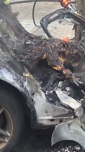 Exploded car
