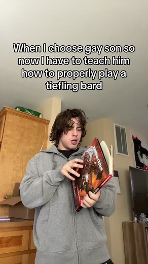 Gay Tiefling Bard Training with a Twist