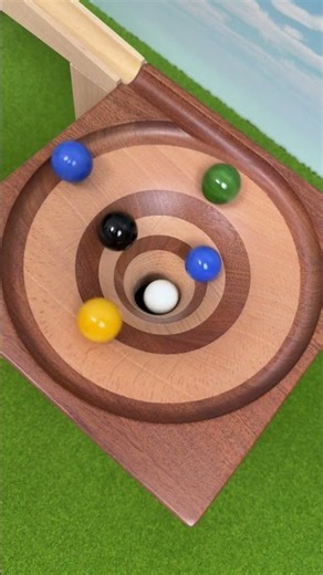 Marbles falling in a vortex Marble Run ASMR #296 Slow Motion Colorful marbles #marblerun #マーブルラン