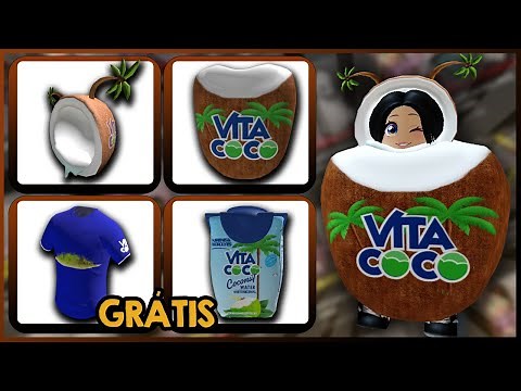 COMO PEGAR 4 ITENS GRÁTIS NO ROBLOX | VITA COCO THE COCONUT GROVE