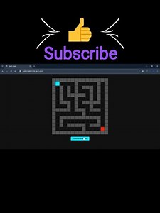 🌏 HTML CSS & JS MAZE GAME #coding #htmlcssjs #webdesign #shorts