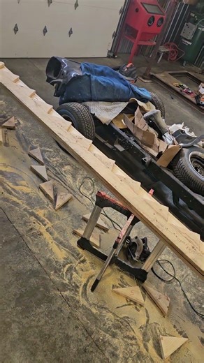 WOW if my wife saw me do this... consequences lol #fall #randomness #project #garage #consequences