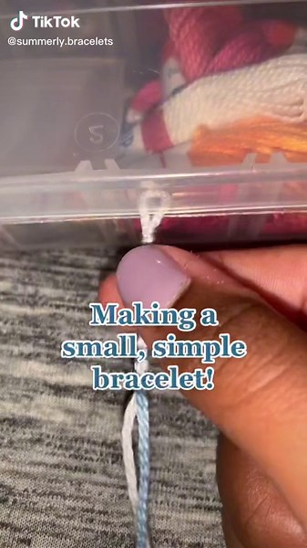 Small, simple, and cute thin bracelet! Love this! 💕💓🌸 #fypシ #fyp #bracelets #stringbracelets #foryoupage