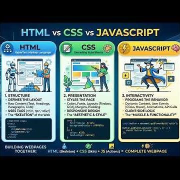 HTML VS CSS VS JAVA SCRIPT Explained in 60s 💻 Web Dev Basics #programmingfundamentals #programmer